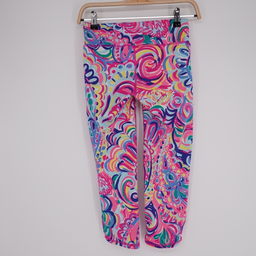 Lilly Pulitzer Luxletic Capri Leggings Multicolor Size XS Preppy Resort Colorful - Picture 2 of 13